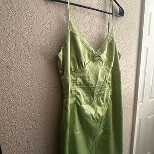 Elegant Green Slip Dress